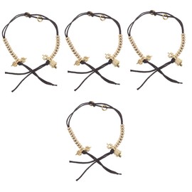 Operitacx 4 Sets Stilvolle Buddha-perlen Zähler Metallseil Material Praktisches Tasbih Zähler Gebetswerkzeug 2 Stück * 4