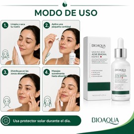 BIOAQUA Sérum Facial con Ácido Salicílico, 35 ml, para Acné, Poros y Piel Grasa