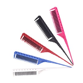Baluue 5pcs Multifunctional Styling Comb Dense Tooth Hair Brush for Detangling Smoothing and Hairdressing Hair Salon Accessories