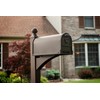 Gibraltar Arlington Large Capacity Galvanized Steel Bronze, Post-Mount Mailbox, AR15T000