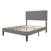 Allewie Full Size Upholstered Platform Bed Frame with Adjustable Headboard,
