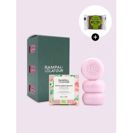 Langpalatour Sabon Ronde Natural Face Soap 125g Rose Set of 3 / 사봉롱드 천연 세수비누 125g 로즈 3개 세트