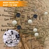 Push Pins World Map 600 Pieces Pins Pin Board Round
