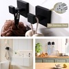 LANC Bathroom Accessories Coat Hooks Matte Black Towel Robe Hook
