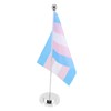 TEHAUX 1set Rainbow Table Flag Pride Decorations Desk Flag Rods