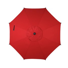 Abba Patio 9FT Lyon Outdoor Patio Umbrella Replacement Canopy, 8 Sturdy Ribs UV Protection Waterproof for Garden Deck Backyard Pool,Only Umbrella Replacement Canopy,Dark Red