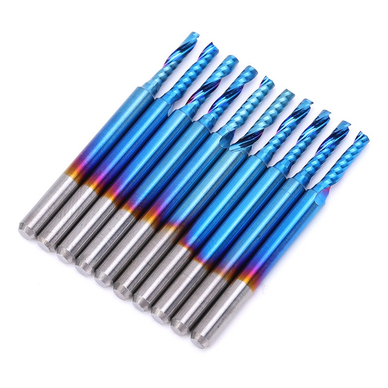 Spiral Mill Bit CNC Router Kit Carbide Tungsten Steel End
