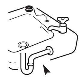SANEI Drainage Parts P Pipe for Wall Drainage Pipe Diameter 1.3 inches (32 mm) H71-66-32X300