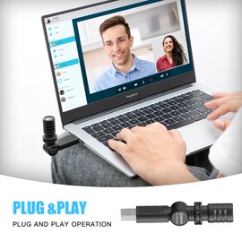 Boya BY-M100UA Mini Omnidirectional USB Condenser Microphone for Windows Mac Computer PC Video Recording Podcast Live Stream