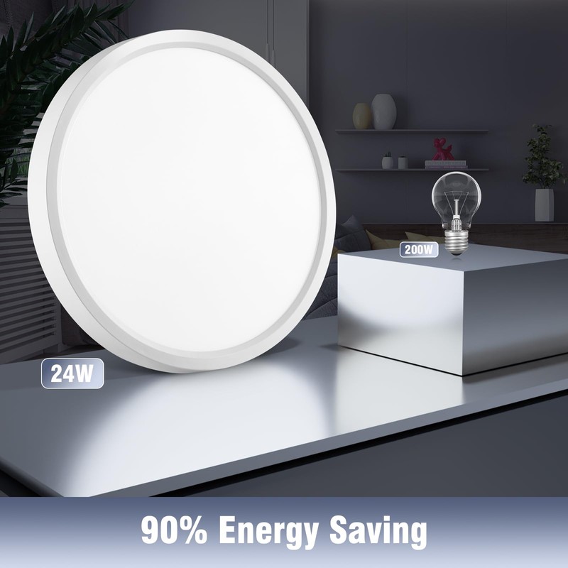 GOOSKI Ceiling Light with Motion Sensor, 24 W LED Ceiling