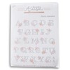 Floral Alphabet Embroidery Transfer Sheet Pattern - 18 x 24