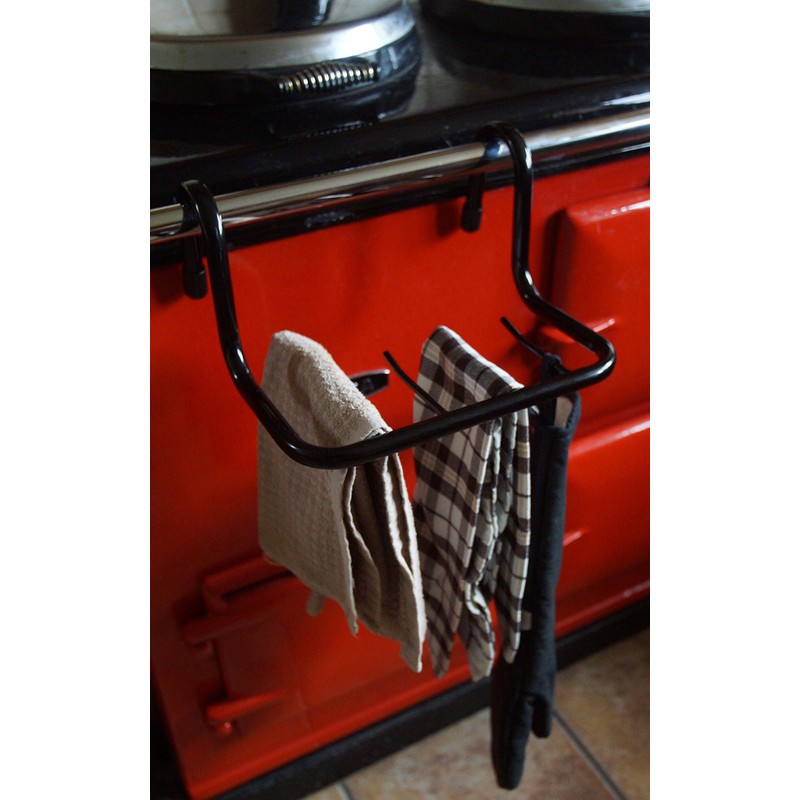 Futuris - AGA/Range Oven Mini Tea Towel Holder/Dryer - Black