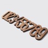 3.15inch House Numbers Mailbox Numbers Wood 3D 0-9 Waterproof Numbers