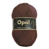 Opal Sock Wool 4 Ply Plain Opal Plain Brown