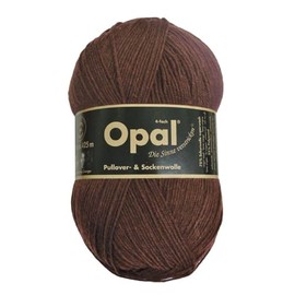 Opal Sock Wool 4 Ply Plain Opal Plain Brown