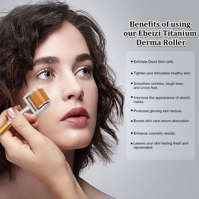 Micro Needle Titanium Derma Roller 0.5 for Face Body Skin