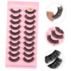 Ipetboom False Eyelashes Natural Look d Curved Lashes Pairs for