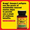 Bragg Omega-3 Supplement Capsules with DHA and EPA - 60