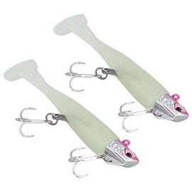 Vbest Life Cebo de señuelo Suave, 2 uds, Cabezales de Corte curvos, Pesca en el mar, Doble Gancho, en T, señuelo de simulación Suave, Cebo