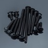 1/2-13 x 1-1/4" Black Carriage Bolts with Nuts and Washers