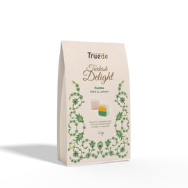 Truede Combo Mint & Lemon Delight (125g) - Hand-Made, Dusted Mint & Lemon Turkish Delight