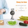 Giciashop 5-in-1 Rotary Cheese Grater Kitchen Vegetable Slicer with Handle