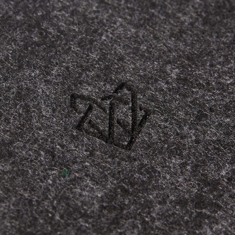 Wolvende Premium Felt Drink Coasters | Square Dark Grey Set