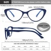 EYEURL 4-Pack Cat Eye Reading Glasses for Women Blue Light
