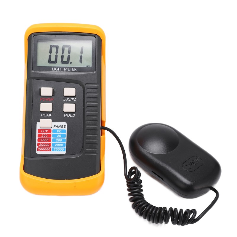 LX1330B Handheld Illuminance Meter Digital Light Meter Photometer 0.1 Lx~200000Lx