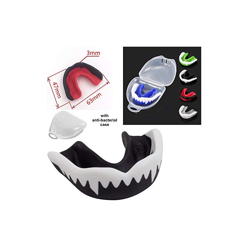 mmasport Professional Single Gel Mouthguard Protection Unisex Moldable Non-Toxic with