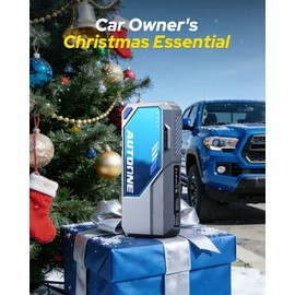 AUTOONE M4 Jump Starter 8000A Car Battery Jumper Starter Portable, 12V Jump Pack (All Gas/12L Diesel) Jump Box for Car Battery with Built-in Booster, Storage Case, LED Light, Jumper Cables