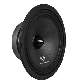 BLACK DIAMOND Dia-M8.4B Loudspeaker - 8", Midrange with Bullet, 550W Max, 275W RMS, 4 Ohms - Premium Quality Audio Door Speakers for Car or Truck Stereo Sound System (1 Speaker)