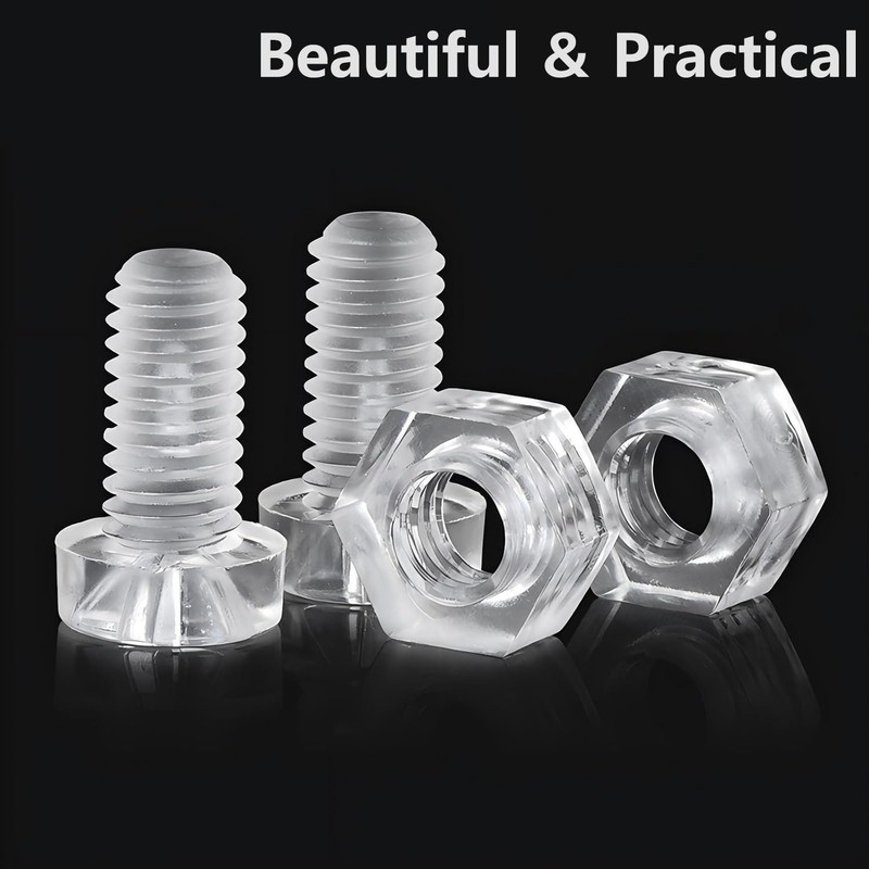 Qrity Pack of 20 Screws and Nuts Kit, M6 x