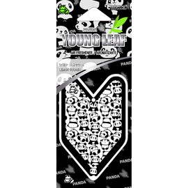Treefrog Wakaba Young Leaf Panda Lemon Squash Scent 9 Packs, Premium Quality Paper Based air freshener JDM Product, Shoshinsha Mark