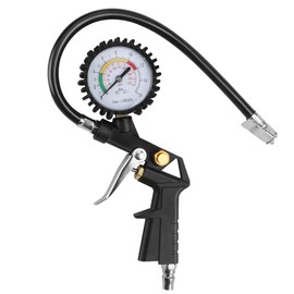Tyre Inflator Tyre Pressure Gauge, Multifunctional Air Pressure Gauge for Cars Motorcycles ATVs and Bicycles