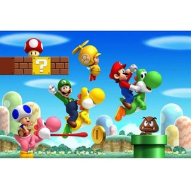 SXSJEIOU Cartoon Game Diamond Art Kits for Adults Mario Diamond Painting Kit Full Drill Round for Crafts Embroidery Kit Wall Decor (12" X 16")