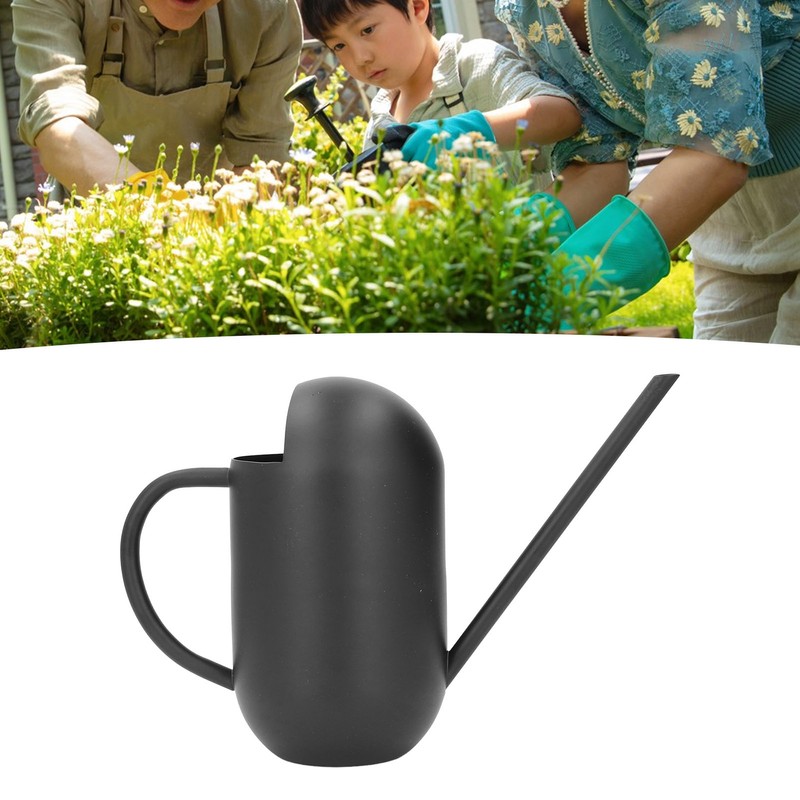Stainless Steel Watering Can Easy Operation Multipurpose Portable Long Spout