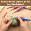 Doxiru Crochet Hooks 4 mm Colourful Knitting Crochet, High-Quality Aluminium
