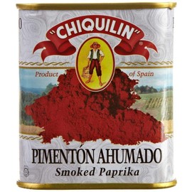 Smoked Paprika Chiquilin Tin 2.64 Oz (2 Pack) Pimenton Ahumado Spain Rich Smokey Flavor Home Grocery Product