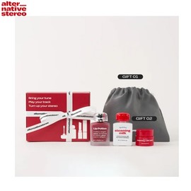 ALTERNATIVESTEREO Steaming Milk + Lip Portion With Milk Balm+Pouch Set 5items, Lip Portion:04 Apple Drop