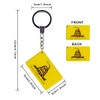QQSD Dont Tread On Me Gadsden Flag Keychain Key Ring,