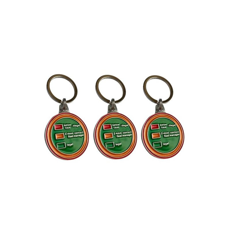 Round Tyre Tread Depth Gauge for HGV, Tyre Tread Depth