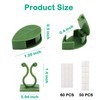 Plant Climbing Wall Fixture Clips, 100Pcs Self-Adhesive Plant Fixer Wall