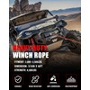 FieryRed 3/16” Winch Rope Cable,50 FT 8500 LBS ATV/UTV Synthetic