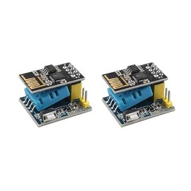 HALJIA 2PCS ESP8266 ESP-01S Serial Wireless Transceiver+DHT11 Temperature Humidity Monitor Compatible with Smart Home IOT Arduino DIY Kit
