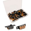 Gebildet 50pcs Mini Toggle Switch SPDT Slide Switch 0.5A 50V