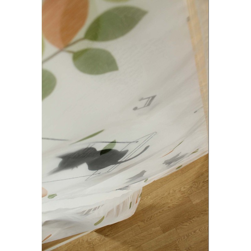 Narumikk 09-010 Double Swing Cat Noren, Size: 33.5 x 59.1