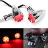 2pcs Chrome 15 LED Motorcycle Stop Brake Running Turn Signal