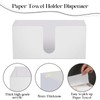 2PCS White Paper Towel Dispenser Countertop Acrylic Paper Towel Holder