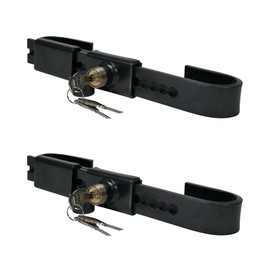 Mytee Products (2 Pack) Steel Cargo Door Lock/Shipping Container Lock with 3 Keys per Bar, Range 11-1/4" - 17-3/4", for Trailers, semi-Trailers, containers
